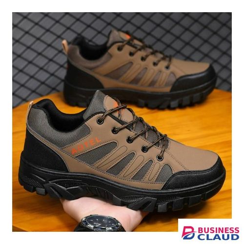 Men's Outdoor Thick Bottom Anti-slip Casual Hiking Shoes Comfortable Breathable Mesh Upper Sneakers Low Top
