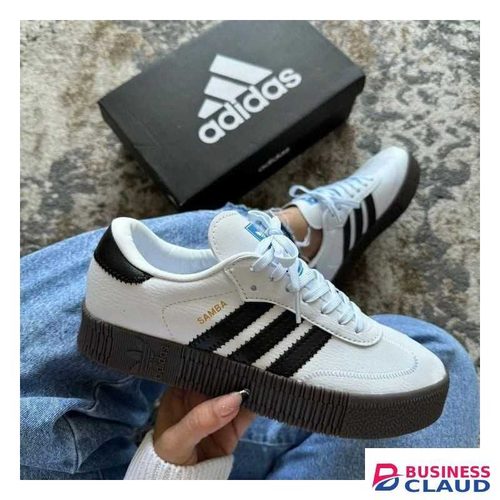 Double sole white and black sneakers in 1