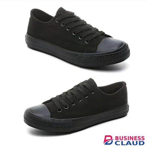 Canvas Shoes Unisex Rubbers Black