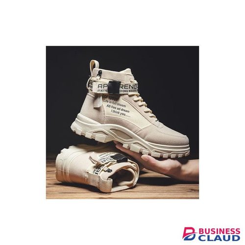 2025 Mens Casual High-Top Shoes Running Sneakers Beige-EU 42