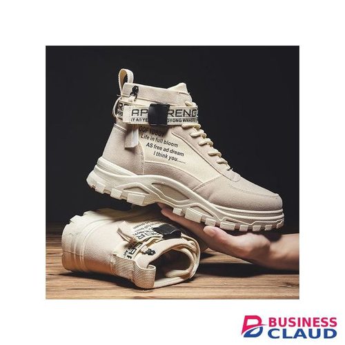 Top 2025 Mens Casual High-Top Shoes Running Sneakers Beige-EU 42 in 1