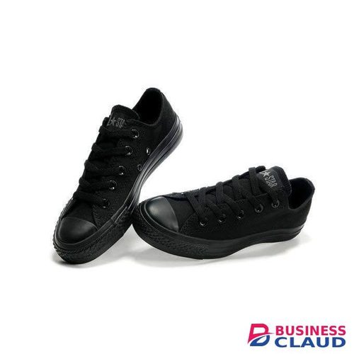 Canvas Unisex Black Rubber Shoes