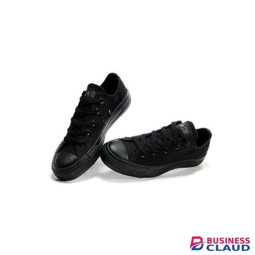 Canvas Unisex Black Rubber Shoes
