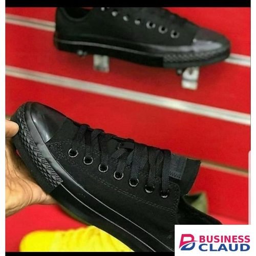 Canvas Shoes Black Unisex Rubbers
