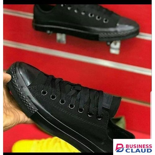 Canvas Shoes Black Unisex Rubbers