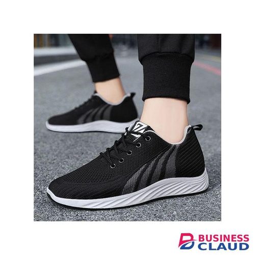 Mens Sneakers Outdoor Hiking Sports Breathable Shoes Black