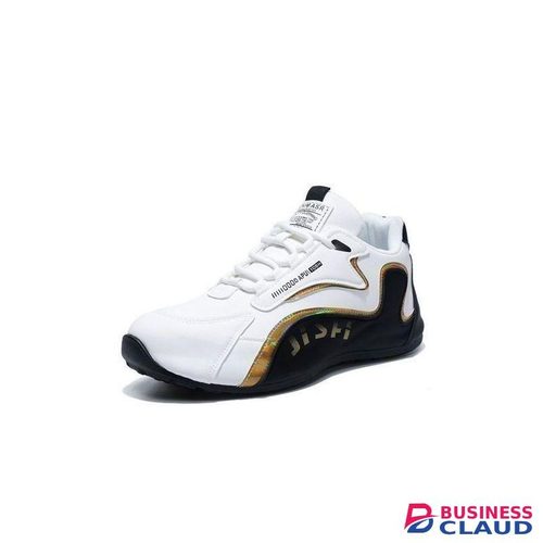 SXCHEN Men's Business Fashion Casual Black And White Sneakers in Kahawa-wendani