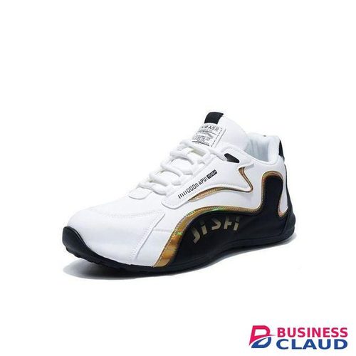 SXCHEN Men's Business Fashion Casual Black And White Sneakers