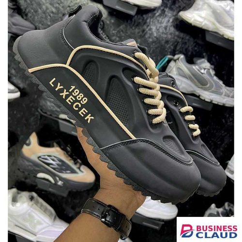 Lyxecek 1989 Black & Gold Sneakers – Men’s Casual Shoes