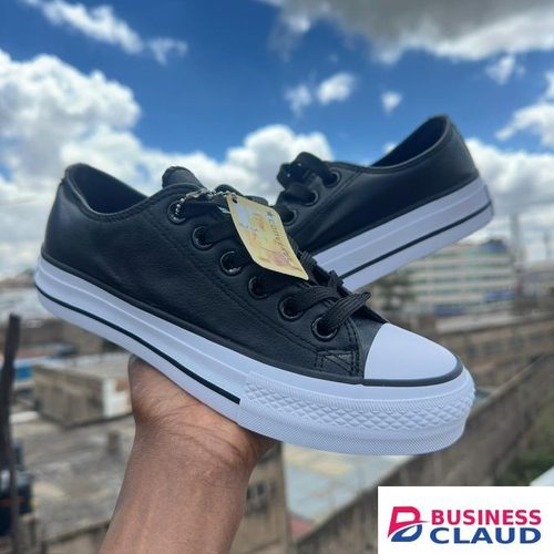Authentic Canvas black whitesole leather version authentic rubber shoes in 1-quality-watch-leather-wallet-leather-belt-key-holder-perfume-and-pen-brown