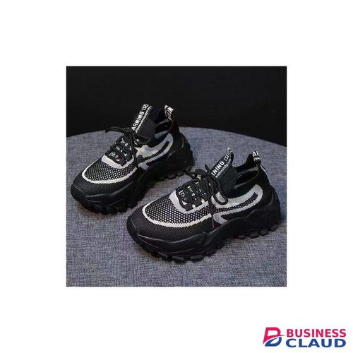 Ladies Classic Sports Casual Shoes Sneakers Breathable Antiskid gym Sports Walking Outdoor-Black