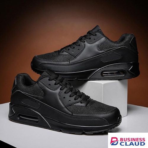Banagat Men's Comfortable Casual Gentle Sneakers Sport Running Lace Up Shoes Black