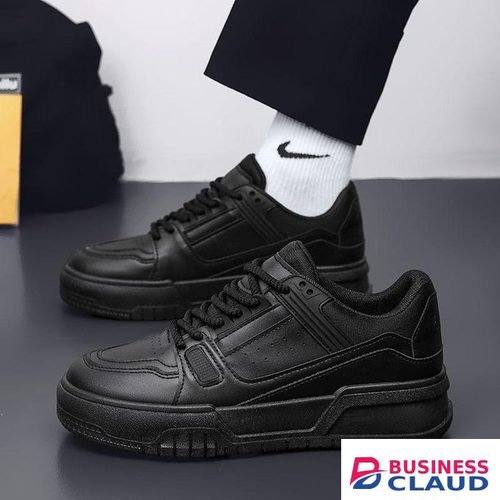 BLWOENS Men's Sneakers Lace-up Skate Shoes Comfortable Retro Fashion Sneakers-Black in 1-quality-watch-leather-wallet-leather-belt-key-holder-perfume-and-pen-brown