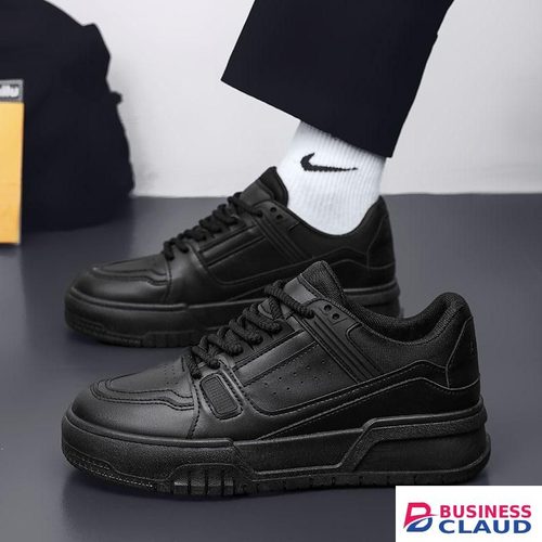 BLWOENS Men's Sneakers Lace-up Skate Shoes Comfortable Retro Fashion Sneakers-Black in 1-quality-watch-leather-wallet-leather-belt-key-holder-perfume-and-pen-brown