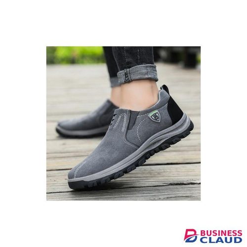 Men's Loafers Slip-on Casual Sneakers Comfortable Shoes Grey