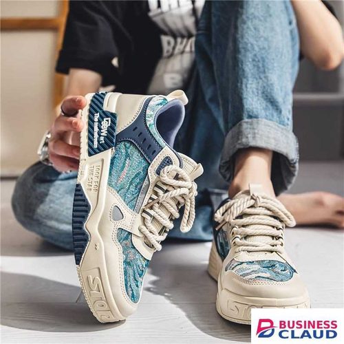 New Young Fashion Trendy Board Shoes - Blue
