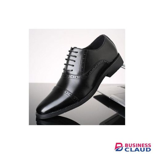 Men's Formal Shoes Men's Leather Oxford Casual Business Dress Shoes Black