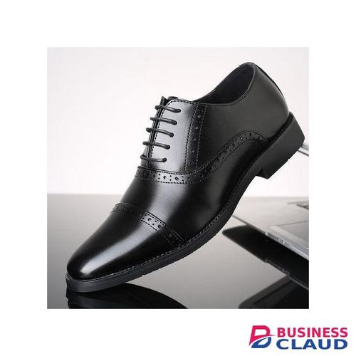 Men's Formal Shoes Men's Leather Oxford Casual Business Dress Shoes Black
