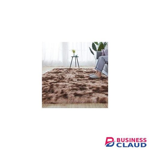7 By 8 Soft Fluffy Carpets - Patched Brown