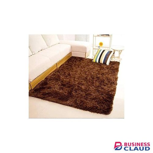 7by10 Fluffy Carpet - Brown Chocolate