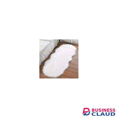 Luxury Faux fur Bedside Carpet - White