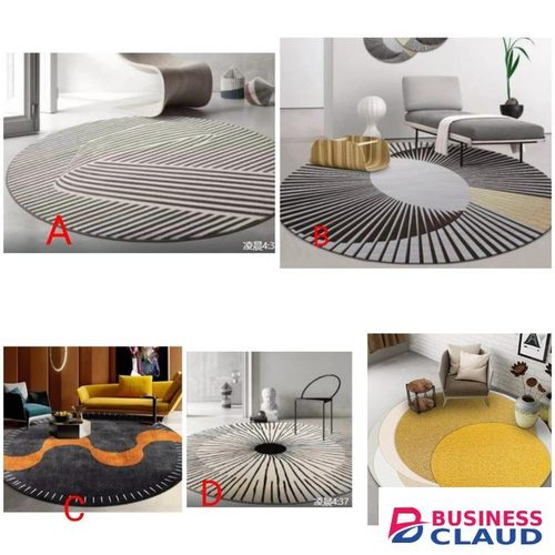 Modern minimalist round rugs