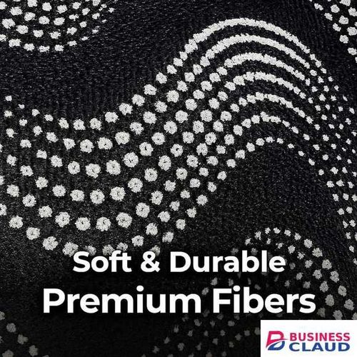 Mac Carpet Luxury 3D Wave Pattern Carpet – Modern Black & White Dotted Design, Soft & Durable Floor Rug for Living Room, Bedroom & Office Décor