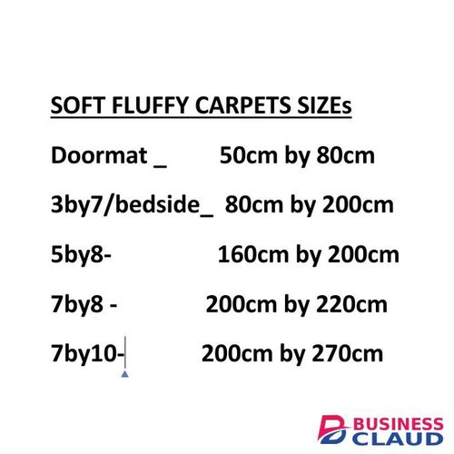JIBAO Fluffy Carpet - Brown Chocolate