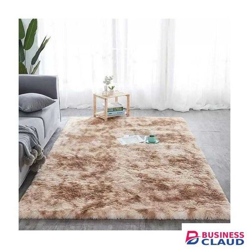 5 By 8 Soft Fluffy Chocolate,Beige Patches Carpets Non-slip Rugs Floor Mat
