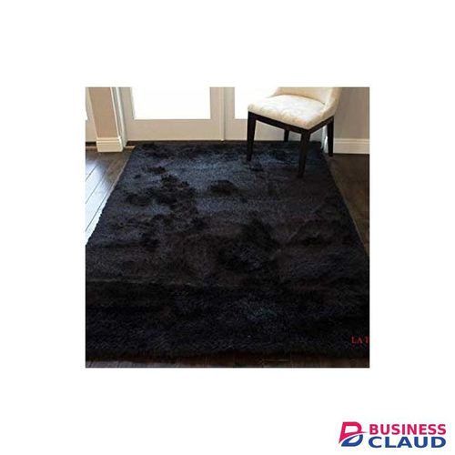 7 By 10 Luxurious Soft Fluffy Carpet -Area Warm Rugs-Black