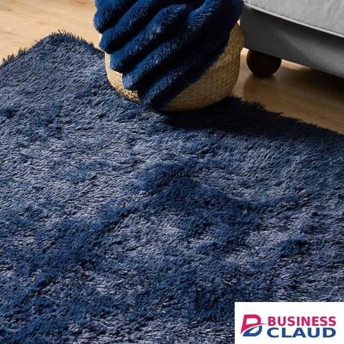5 By 8 Luxurious Soft Fluffy Carpet-Area Warm Rugs - Deep Blue