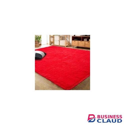 7 By 10 Luxurious Soft Fluffy Carpet-Red