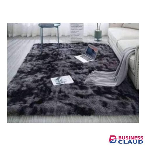7 By 8 Luxurious Soft Fluffy Carpet-Area Warm Rugs - BLACK