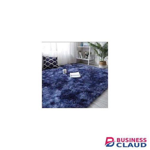 7 By 8 Soft Fluffy Carpets - Patched Blue