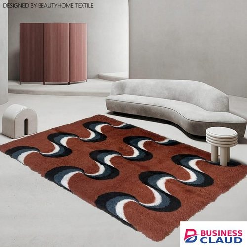 DURABLE 5 By 8 Soft Fluffy Patches Carpets Non-slip Rugs Floor Mat