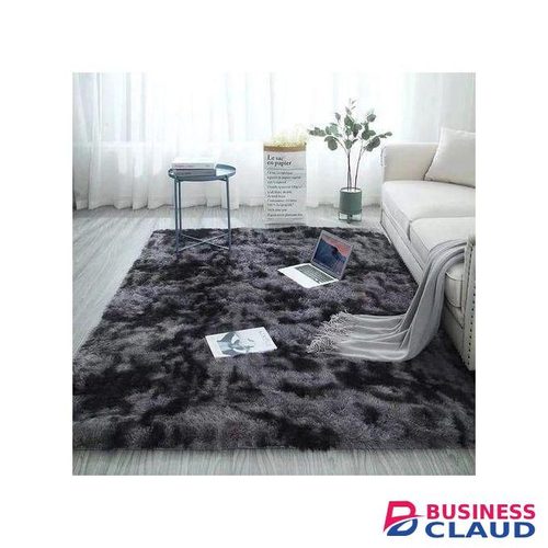Soft Fluffy Grey Patches Carpets Non-slip Rugs Floor Mat