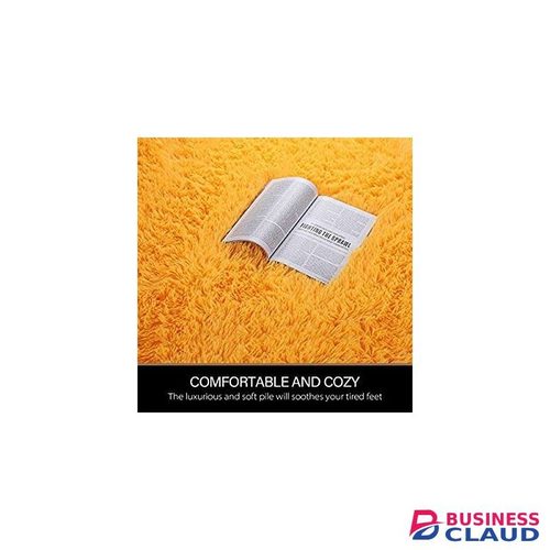 5By8 Soft Orange Fluffy Carpets Area Non-slip Rugs Floor Mat