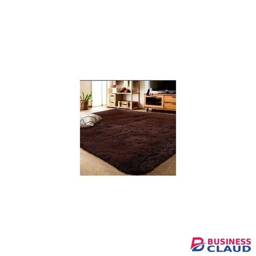 7 By 8 Soft Fluffy Carpets - Anti Slip Room Rugs Brown