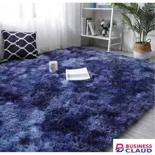 Luxurious Soft Fluffy Carpet - Anti Slip Room Rugs - Blue