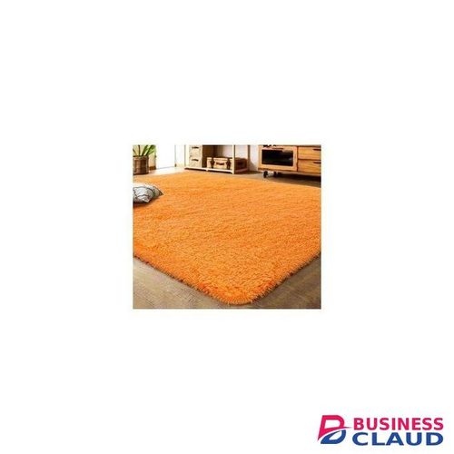 7 By 8 Soft Fluffy Carpets - Anti Slip Room Rugs-ORANGE