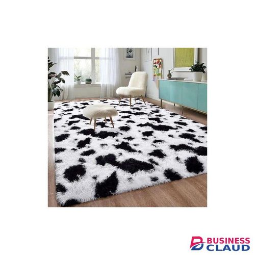 luffy Carpets 5*8 black & white Patched