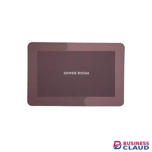 Red Water Absorbent Rug Anti Slip Bathroom Rubber Door Mats