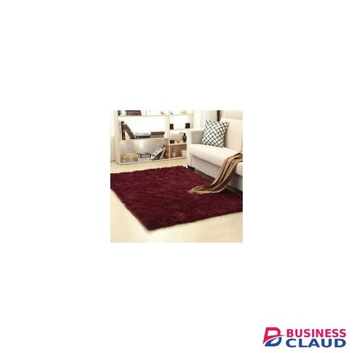 5 By 8 Luxurious Soft Fluffy Carpet - Area Rugs - Maroon