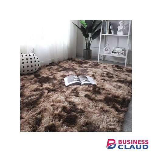 7 By 8 Luxurious Soft Fluffy Carpet - Area Warm Rugs - BROWN