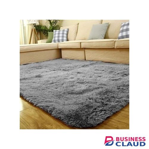5 By 8 Luxurious Soft Fluffy Carpet - Area Rugs - Grey