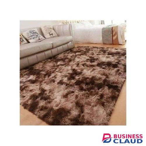 Chocolate patched 5*8 FLUFFY SOFT CARPET