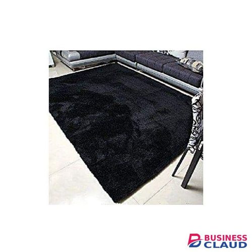 Soft Black Fluffy Carpets Area Non-slip Rugs Floor Mat