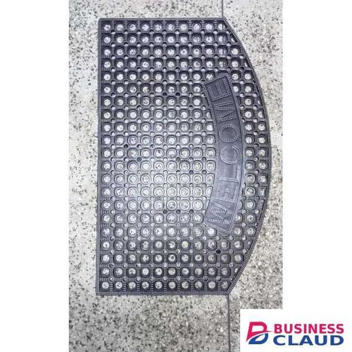 Un Branded Silver 50*80cm Rubber Door mat