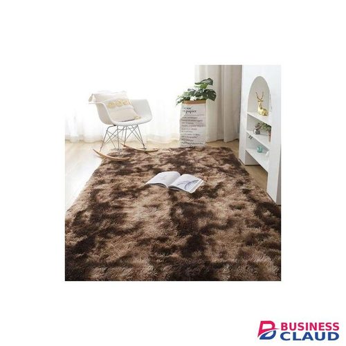 Fluffy Soft Carpet/ Chocolate Patched