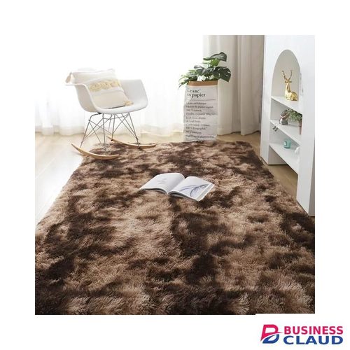 Luxurious Soft Fluffy Carpet- chocolate patches